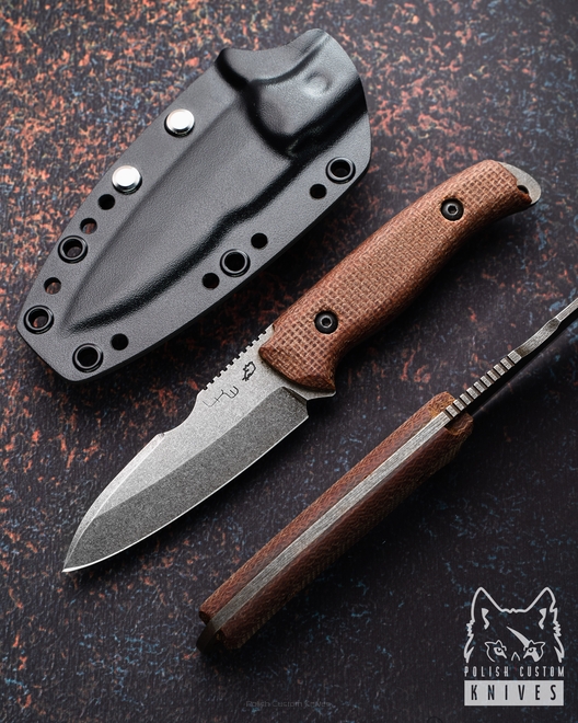 EDC KNIFE MINI URBAN MICARTA LKW & RATO COLLABORATION