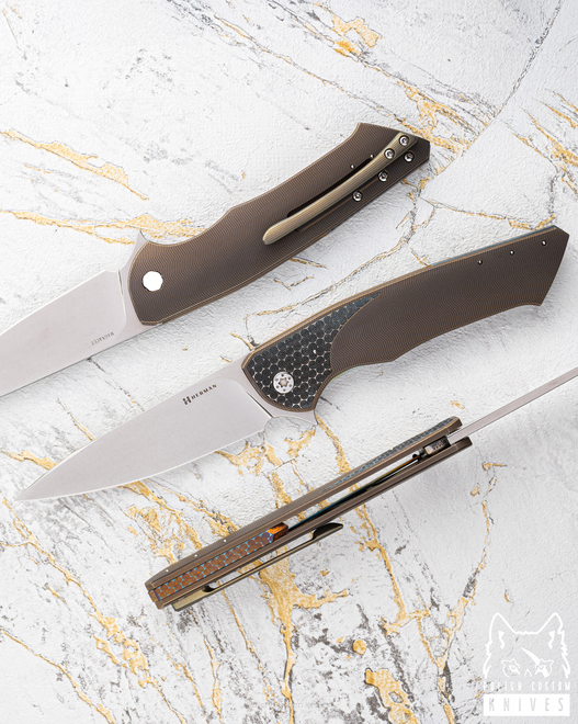 FOLDING KNIFE FOLDER SLIM #0555 MAGNACUT HERMAN KNIVES