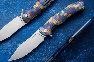 FOLDING KNIFE FOLDER MANTIS #0392 MAGNACUT PUZZLE HERMAN KNIVES