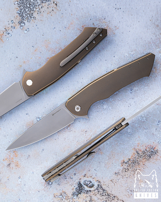 FOLDING KNIFE FOLDER SLIM #0565 MAGNACUT HERMAN KNIVES