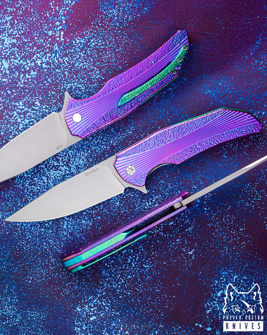 FOLDING KNIFE FOLDER  DRAGONFLY #0520 M398 HERMAN KNIVES