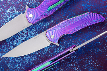 FOLDING KNIFE FOLDER  DRAGONFLY #0520 M398 HERMAN KNIVES