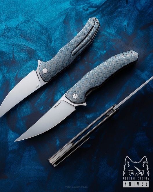 FOLDING KNIFE FOLDER ISHTAR #0666 M390 TESSERACT HERMAN KNIVES