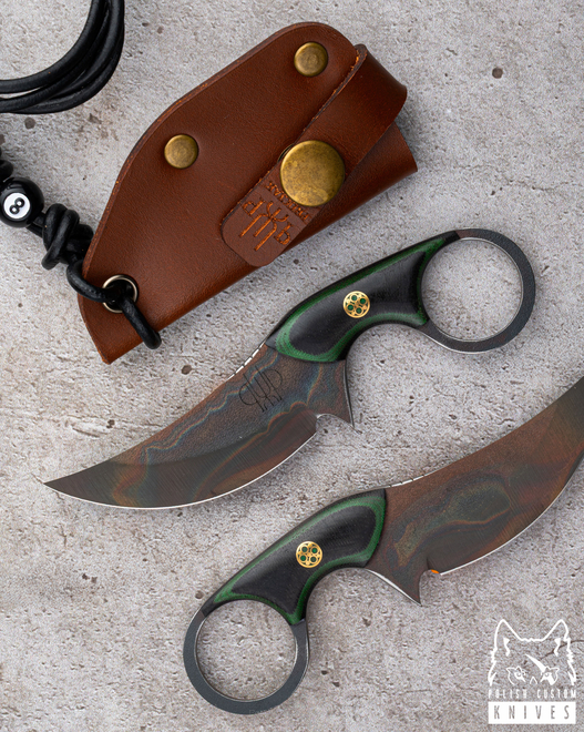 NECK EDC KNIFE SULTAN + 12  K110 MICARTA PRUCIAK KNIVES