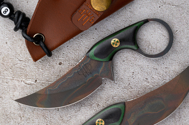 NECK EDC KNIFE SULTAN + 12  K110 MICARTA PRUCIAK KNIVES