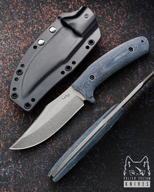 TACTICAL KNIFE CITI BOWIE BLUE MICARTA O2 LKW