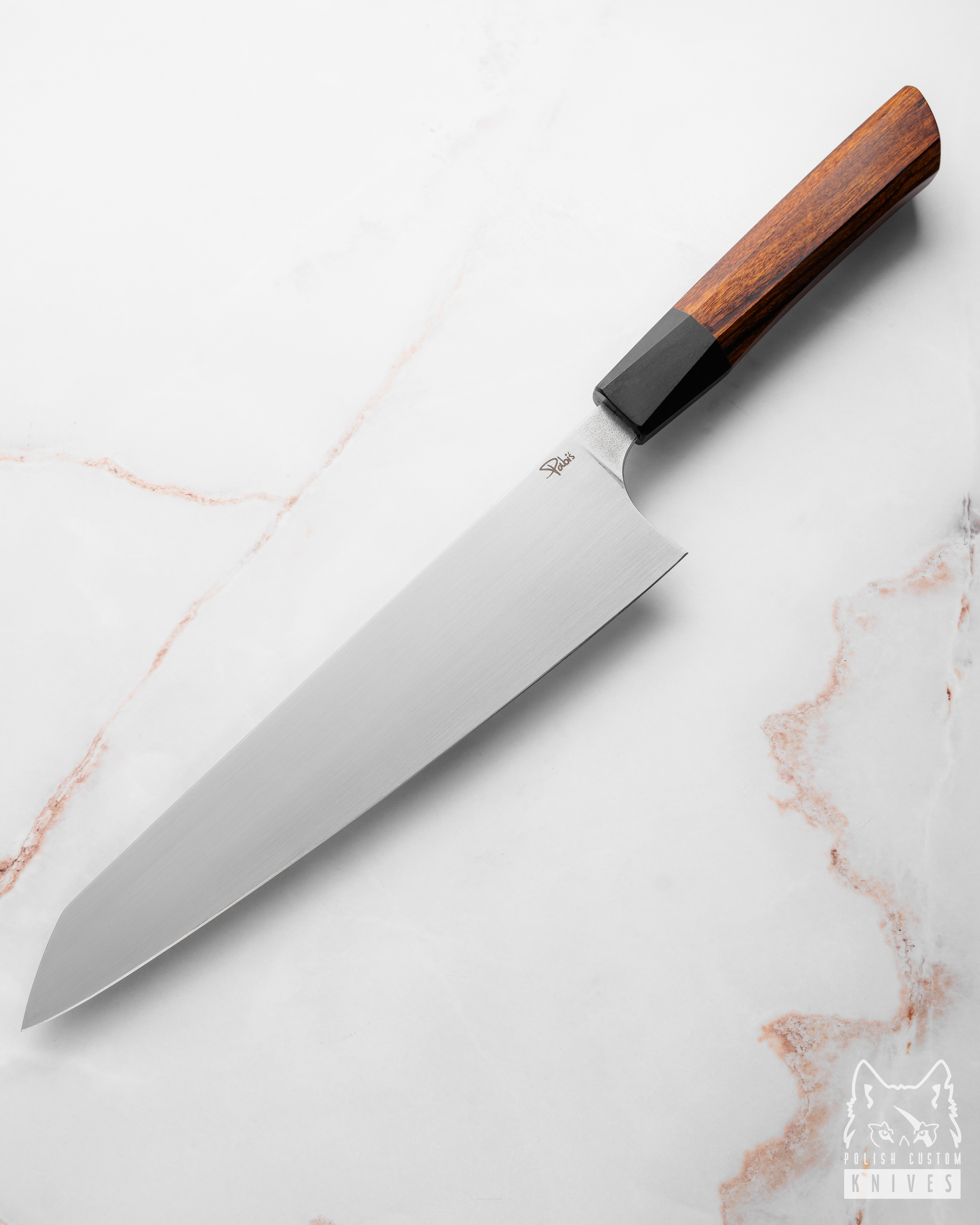 Buy KITCHEN KNIFE GYUTO 240 11 ELMAX BLACK HORNBEAM IRONWOOD PABIŚ