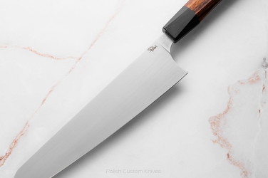 KITCHEN KNIFE GYUTO 240 11 ELMAX BLACK HORNBEAM IRONWOOD PABIŚ KNIVES