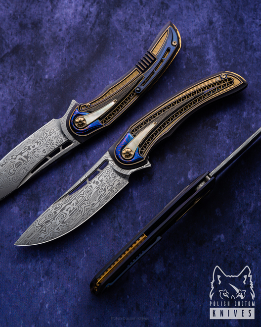 FOLDING KNIFE FOLDER AVIATOR BIFROST #14 DAMASTEEL