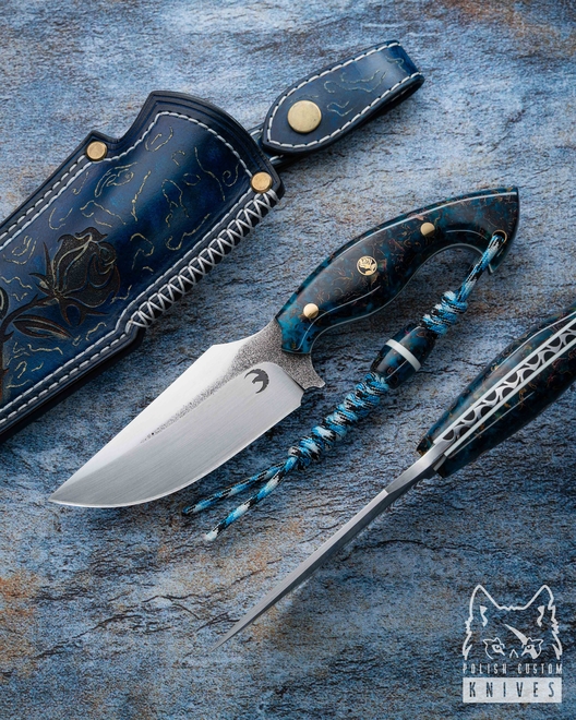 TACTICAL SURVIVAL KNIFE ROSE 1 NC11LV G10 RESIN ROSE PETALS RAVEN KNIVES