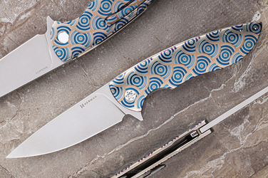 FOLDING KNIFE FOLDER STING #0869 MAGNACUT CHRONO CIRCLE HERMAN KNIVES