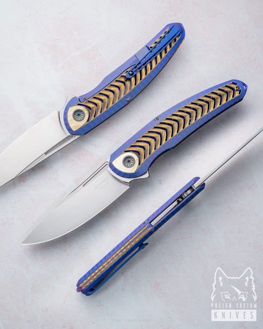 FOLDING KNIFE FOLDER CHEVRON #3 OF 33  RWL34 LESBAR KNIVES