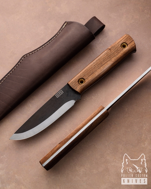 SURVIVAL HUNTING EDC KNIFE BIWI 10 CM 1 4H13 1.4031 AMERICAN WALNUT LEATHER ZA-PAS KNIVES