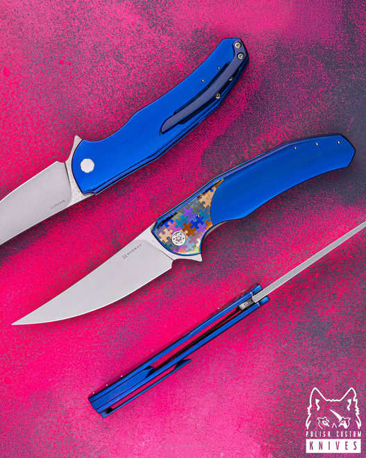 FOLDING KNIFE FOLDER ISHTAR #0712 MAGNACUT PUZZLE HERMAN KNIVES