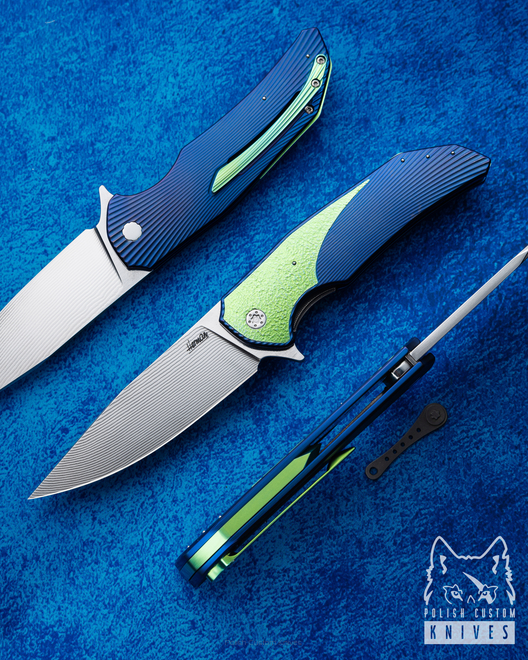 FOLDING KNIFE FOLDER DRAGONFLY 210 ALLEIMA HERMAN KNIVES