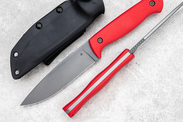 SURVIVAL KNIFE AGOR EDC 120 O2 G10 RED 2 AK