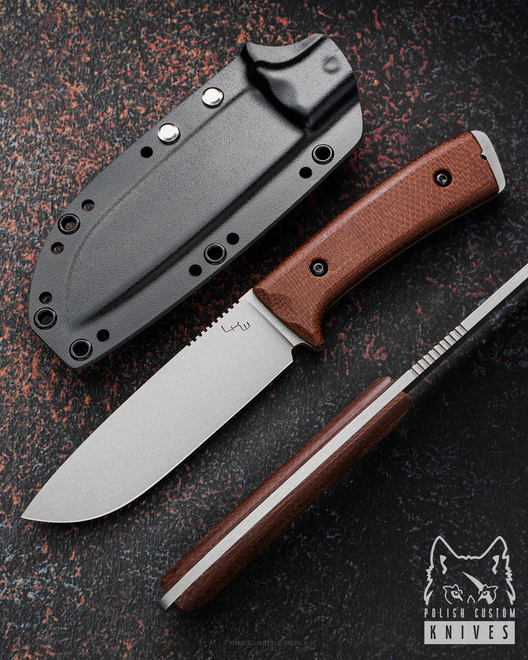 HUNTING KNIFE OUTDOORER MICARTA N690 LKW