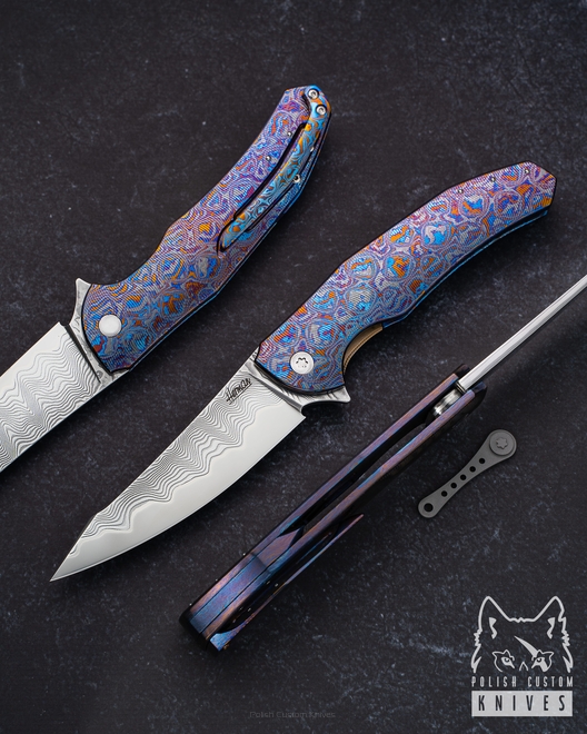 Buy FOLDING KNIFE ISHTAR 2 BLACK TIMASCUS GRIMAKO HERMAN