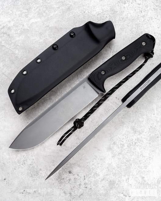 SURVIVAL KNIFE ODC 170 G10 BLACK 3 TORX RIGOR AK