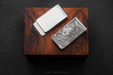 MONEY CLIP 2 ENGRAVED BY M. KALLA