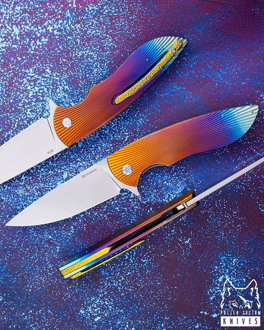 FOLDING KNIFE FOLDER BIG STING #0051 M398 HERMAN KNIVES