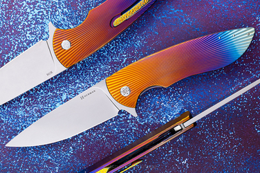 FOLDING KNIFE FOLDER BIG STING #0051 M398 HERMAN KNIVES