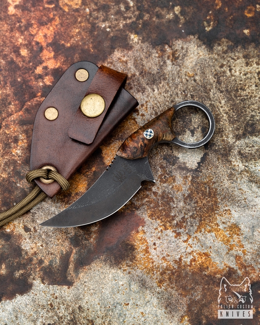 NECK KNIFE SUŁTAN+ STABILIZED WOOD 5
