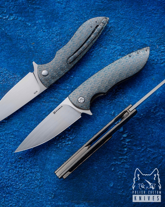 FOLDING KNIFE FOLDER #0730 M390 TESSERACT HERMAN KNIVES