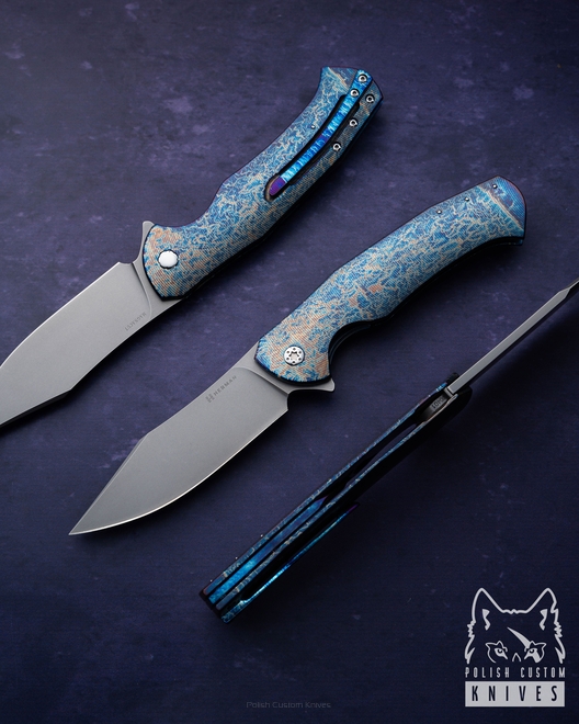 FOLDING KNIFE FOLDER MANTIS #0401 MAGNACUT ENTROPY HERMAN KNIVES