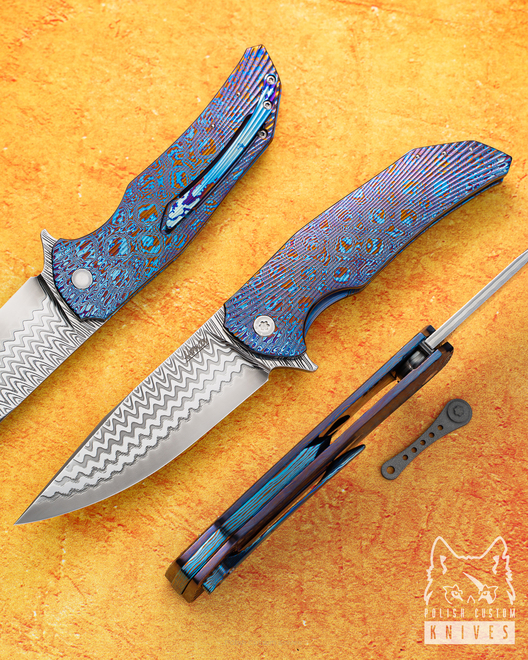 FOLDING KNIFE DRAGONFLY 1 DAMACORE TIMASCUS HERMAN