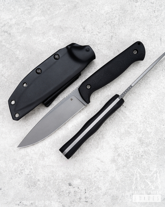 SURVIVAL KNIFE AGOR EDC 120 O2 G10 BLACK 1 AK