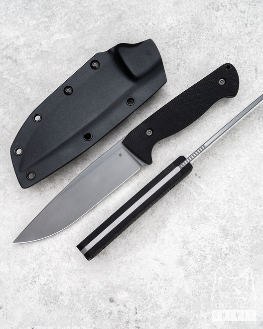 SURVIVAL KNIFE AGOR 140 O2 MICARTA BLACK AK