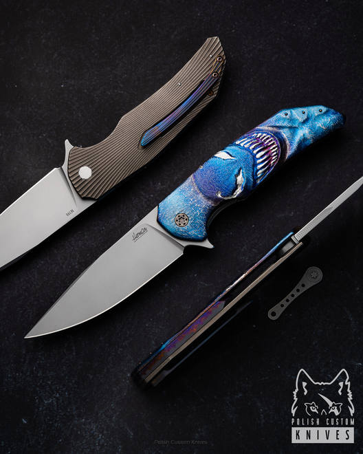 FOLDING KNIFE FOLDER DRAGONFLY VENOM 1 M390 HERMAN PIMPED by MICHO