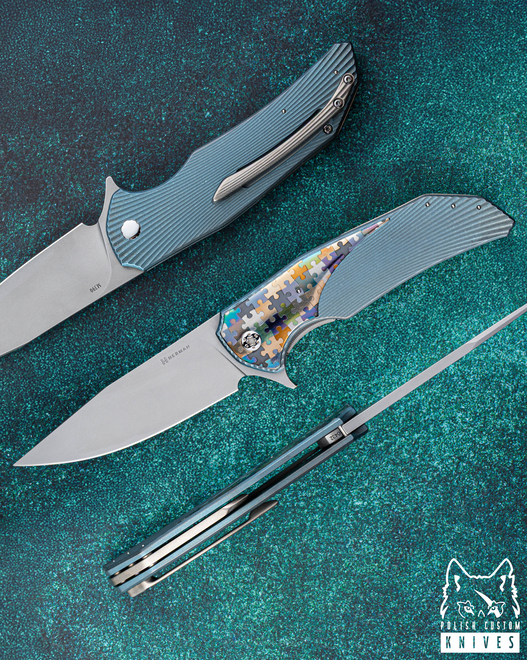 FOLDING KNIFE FOLDER DRAGONFLY #0432 M390 HERMAN KNIVES