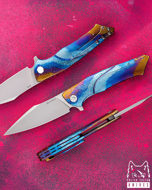 FOLDING KNIFE FOLDER BEE #0257 M390 HERMAN KNIVES