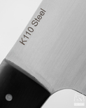 Buy KITCHEN KNIFE CHOPPER BONE CLEVER 8 D2 K110 STABILIZED BLACK