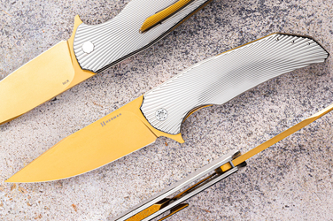 FOLDING KNIFE FOLDER DRAGONFLY #0489 M390 HERMAN KNIVES