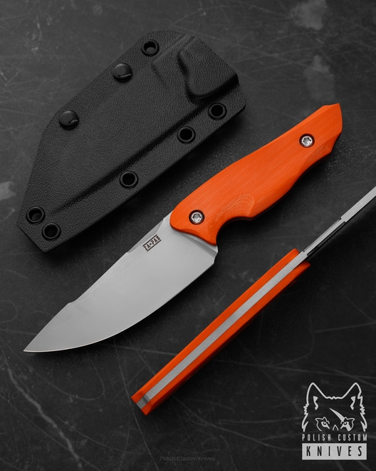 EDC HUNTING TACTICAL KNIFE NIJA ORANGE G10 D2 2 ZA-PAS KNIVES