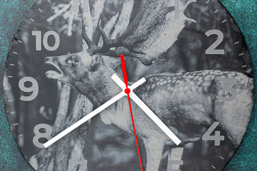 STANDING CLOCK 7 ENGRAVING FALLOW BUCK STANDING SLATE CLOCK LZ LASER DESIGNS