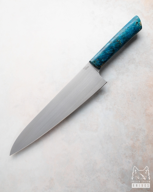 KITCHEN KNIFE CHEF 210 41 BLUE MAPLE ELMAX PABIŚ KNIVES