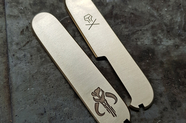 Scales for 91mm Victorinox SAK Mandalorian Brass