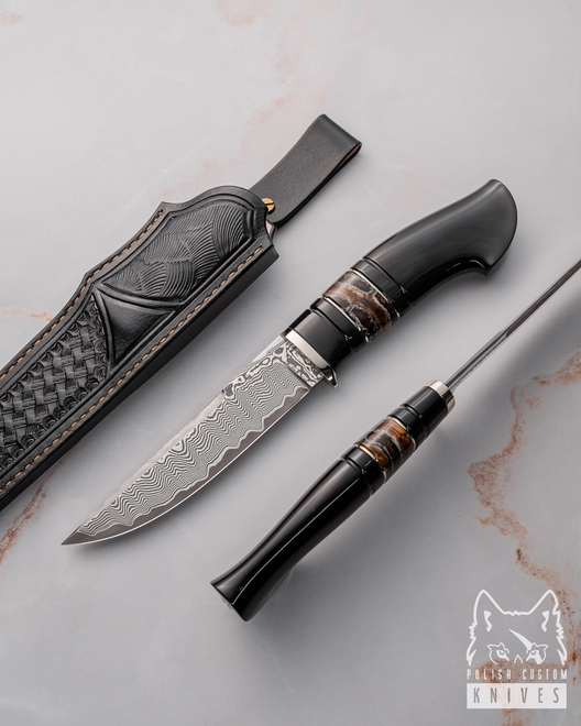HUNTING KNIFE BUFFALO HERITAGE 2 GRIMAKO GREG FORGE