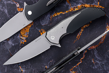 FOLDING KNIFE FOLDER DRAGONFLY #0372 M390 DLC HERMAN KNIVES