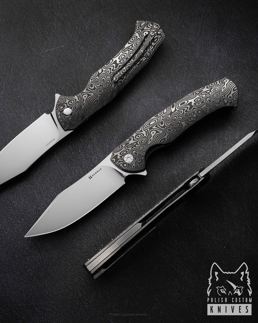 FOLDING KNIFE FOLDER MANTIS #0333 MAGNACUT HERMAN KNIVES