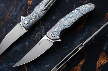 FOLDING KNIFE FOLDER ISHTAR #0735 MAGNACUT ETERNAL GARDEN HERMAN KNIVES