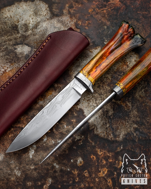 HUNTING KNIFE KUDU HUNTER DAMAST
