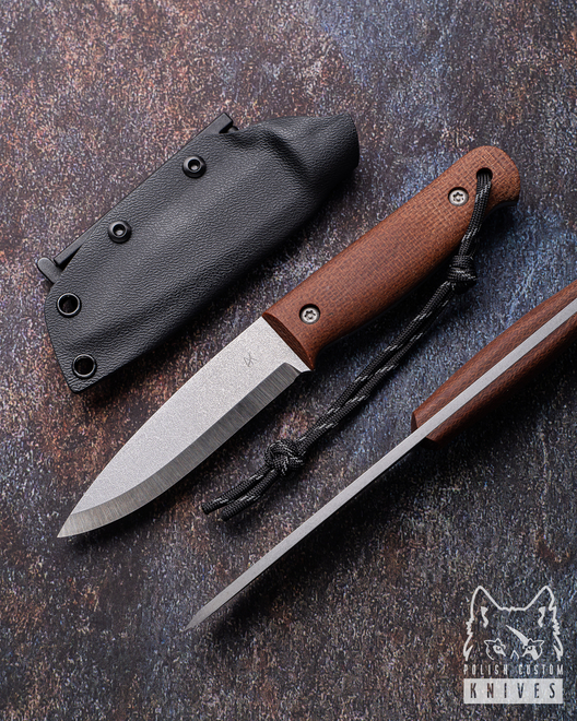 SURVIVAL EDC KNIFE BUSHCRAFT 12 O2 MICARTA AK