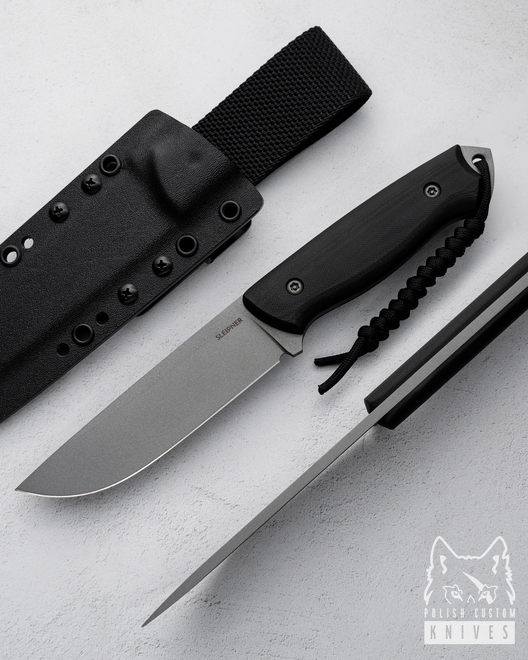 SURVIVAL KNIFE RATEL II 35 SLEIPNER G10 BLACK TD KNIVES