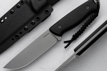 SURVIVAL KNIFE RATEL II 35 SLEIPNER G10 BLACK TD KNIVES