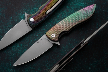 FOLDING KNIFE FOLDER STING #0918 M390 HERMAN KNIVES